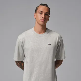 Nike Jordan Mens Jordan Sneaker Patch T-Shirt in Grey | IF3107-050