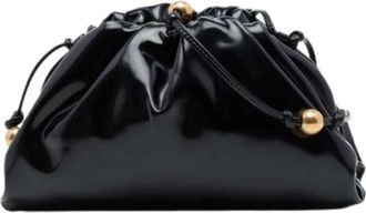 Bottega Veneta Pre-owned Mini Pouch - Dames - Pre-owned - Zwart - Maat: ONE Size Leer