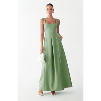 Willa Leonne Midi Dress in Sage Green at Nordstrom, Size 10