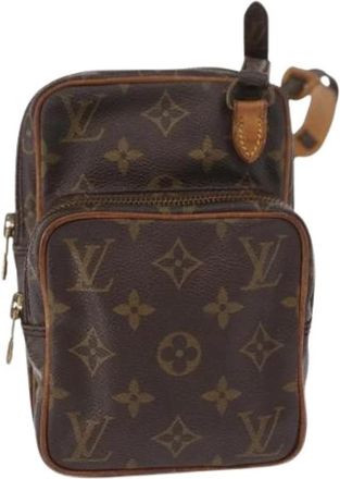 Louis Vuitton Pre-owned Vintage Canvas Cross Body Bag - unisex - Vintage Schoudertas - Bruin - ONE Size - Vintage