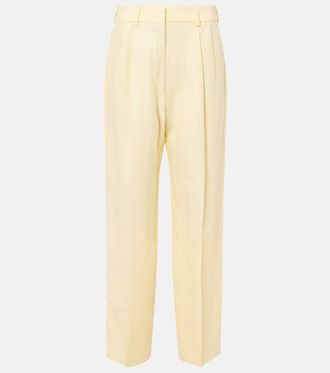 Blazé Milano Blazé Milano Clarity Fox linen straight pants