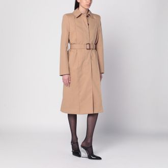 Alexander McQueen Beige trench coat with belt