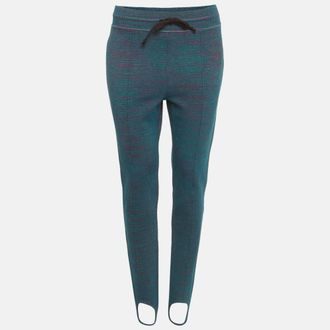 M Missoni Blue Jersey Stir-Up Pants