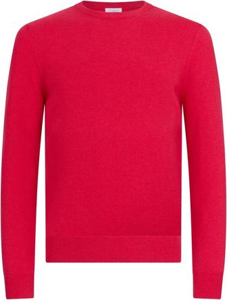 Malo Cashmere Trui met Ronde Hals - Heren - Cashmere truien - Rood - 2XL - Kasjmier - Truien & Vesten