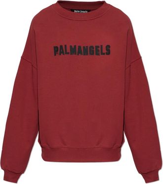 Palm Angels Logo Sweatshirt - Heren - Sweatshirts - Rood - XL - Katoen - Hoodies & sweatvesten