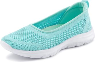 Lascana Sneaker Ballerinas ultraleichter Slipper, Freizeitschuh zum Reinschlüpfen VEGAN
