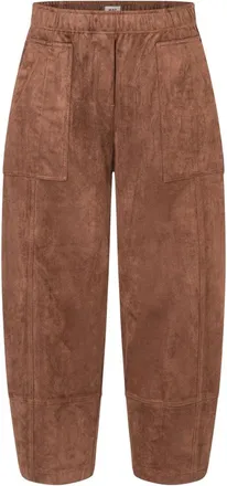 M.A.C Mac, Broeken, Dames, Bruin, XS, Polyester, Tilda Wide Broeken
