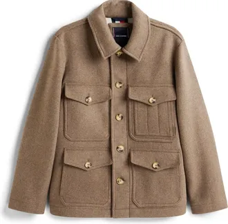 Tommy Hilfiger Hombre, Chaquetas, Marr&oacute;n, Talla: L