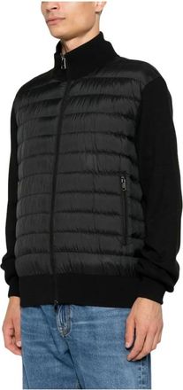 Paul & Shark Quilted High-Neck Jacket - male - Paul & Shark - Down Jackets - Black - 4XL - Jackets