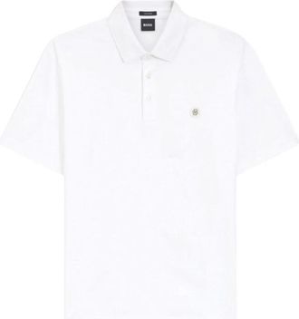 HUGO BOSS C-Parris 01 Poloshirt - Heren - Polos - Wit - XL - Katoen - Tops