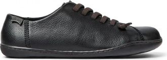 Camper Zwarte leren sneaker met uitneembare binnenzool - Dames - Sneakers - Zwart - 36 EU - Schoenen