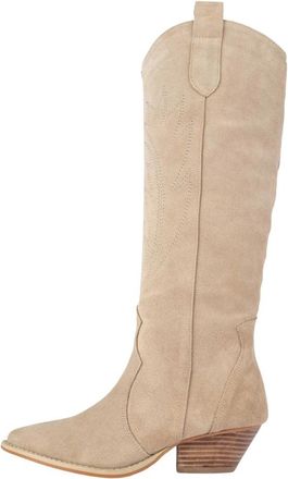 L37 Stijlvolle Schoenen voor Vrouwen - Dames - Cowboylaarzen - Beige - 36 EU - Schoenen