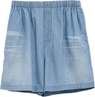 Acne Studios Shorts con logo - Blu