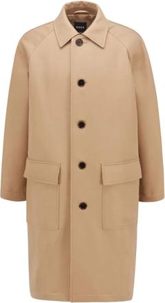 HUGO BOSS F-Cam-Patch Jas - Heren - Mantel - Beige - M - Katoen - Jassen