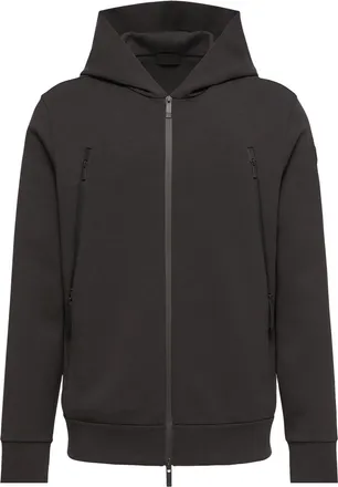 Moncler Moncler Cotton Blend Zip-up Hoodie, Men, Black, Size: 3xl