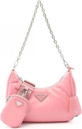 Prada Pre-owned Shoulder Bags, female, Pink, Size: ONE SIZE Pre-owned Vintage Shoulder Bag