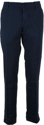 Dondup Blue Spiritissimo Tailored Stretch Cotton Trousers