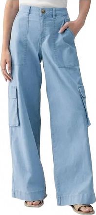 Sanctuary Wide Leg Cargo Pant In Sunset Semi
