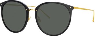 Linda Farrow Lflc 747 C32 SUN Zonnebrillen - Dames - Zonnebrillen - Zwart - 58 MM - Accessoires
