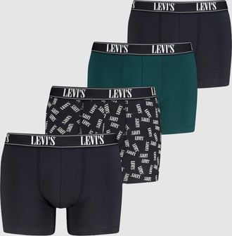 Levi's Serif Boxer Brief 4 pack - Mens - L - Black