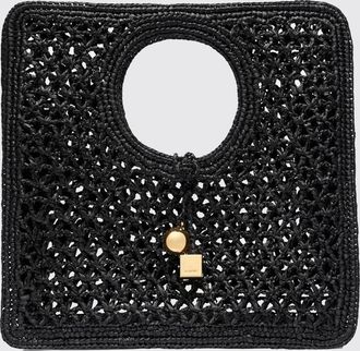 Jacquemus Borsa Le Petit Carre Spiaggia Jacquemus in rafia crochet