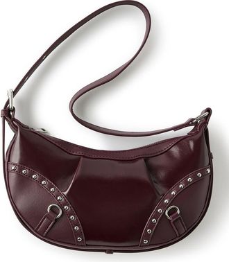 Cotton On Noa Studded Crossbody Bag in Blackberry Belle at Nordstrom