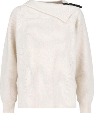 Isabel Marant White Thais Alpaca Sweater