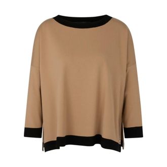 Marc Cain Trui met ronde hals - Dames - Truien - Bruin - Maat: XS Viscose