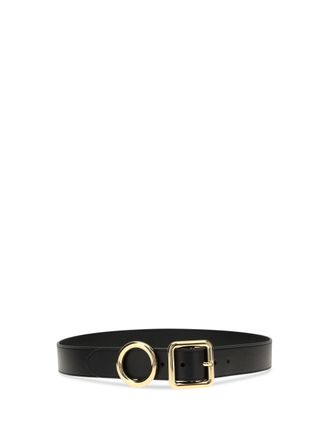 Jacquemus Womens Leather Regalo Belt Black Calf Bos Taurus E Braces