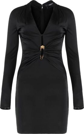 Versace Safety Pin Detail - Dames - Korte kleedjes - Zwart - XS - Kleedjes