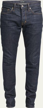 Tom Ford Mens Dark Wash Stretch Slim Fit Jeans