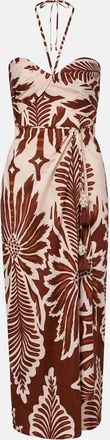 Poupette St Barth Collina printed cotton midi dress