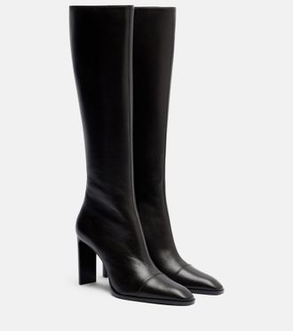 Saint Laurent Venetia leather knee-high boots