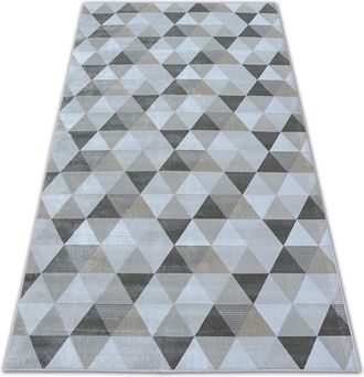 RugsX Alfombra Nobis 84166 Tri&aacute;ngulos Crema Beige 160x230 Cm
