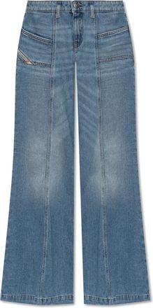 Diesel Flare Jeans D-Akii - Dames - Flared Jeans - Blauw - W29 - Katoen - Jeans