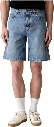 Off-white Half Arrow Denim Shorts - Heren - Denim shorts - Blauw - W33 - Denim - Korte Broeken