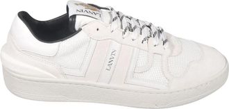 Lanvin Clay Mesh Sneakers - Heren - Sneakers - Wit - 46 EU - Leer - Schoenen