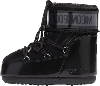 Moon Boot Icon Low Glance - Dames - Schoenen - Zwart - Maat: 39 EU Zijde