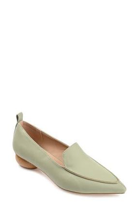 Journee Collection Maggs Pointed Toe Flat in Sage at Nordstrom Rack, Size 5.5