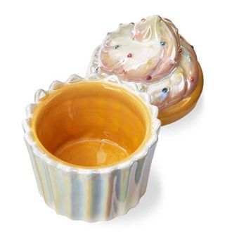 Tag Cupcake Trinket Dish Multi Earthenware Everyday,Christmas in White at Nordstrom
