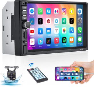 OEM Autorradio 2 Din Con Mirror Link, Fm, Bluetooth, Pantalla T&aacute;ctil De 7, C&aacute;mara De Visi&oacute;n Trasera, Carga Usb Y Entrada Aux