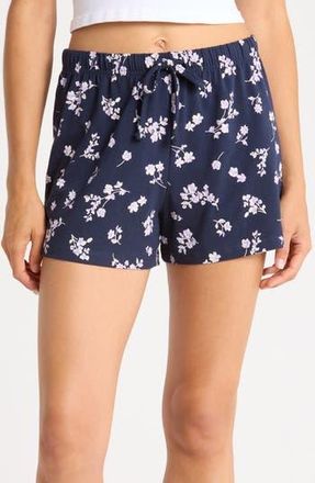 Abound 2-Pack Knit Shorts in Blue- Navy Gabby Floral at Nordstrom Rack, Size X-Large