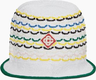 Casablanca Mens WOVEN HAT - White - Size: OS