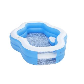 Bestway Piscina Hinchable Autoportante Infantil 270x198x51 Cm Asientos Hinchables Y 2 Posavasos Edad Mayores De 6 A&ntilde;os