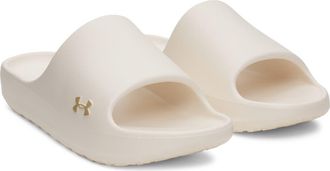 Under Armour UA Charged+ Slide Sandal in Stone/stone/field Khaki at Nordstrom, Size 10