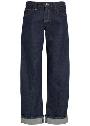 Khaite Karo Turn-up Curved Jeans - Indigo - 27 (W27 / UK8-10 / S)