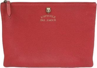 Gucci Pre-owned Clutches, female, Red, Size: ONE SIZE Pre-owned Tiger Animalier Clutch