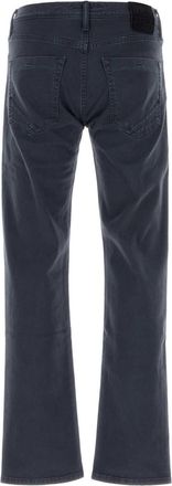 Incotex Mens Navy Blue Stretch Denim Jeans - Dark Grey Cotton - Size 33 (Waist)
