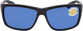 Costa Mag Bay Blue Mirror Polarized Polycarbonate Mens Sunglasses AA 11 OBMP 63