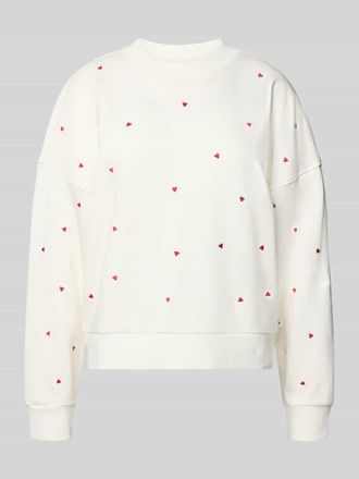 Tom Tailor Denim Regular Fit Sweatshirt aus reiner Baumwolle in Weiss, Gr&ouml;&szlig;e XS